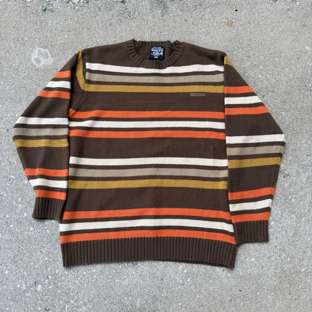 Y2K SouthPole Striped Sweater Size XL